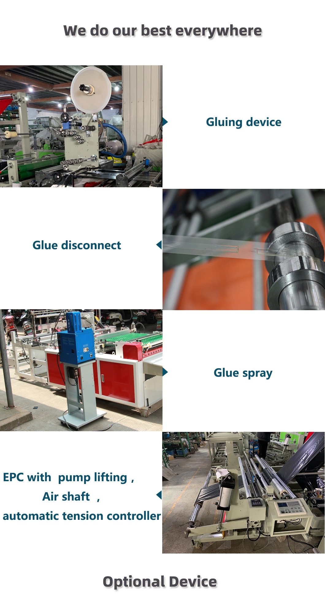 Corriere multifunzionale automatico Bag Making Machine del PE con sconnessione della colla