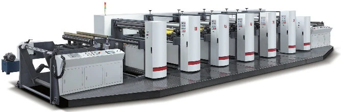 Rotolo stretto multicolore ad alta velocità di web alla stampatrice di Rollflexo per carta, film, sacchetto di plastica, non tessuto