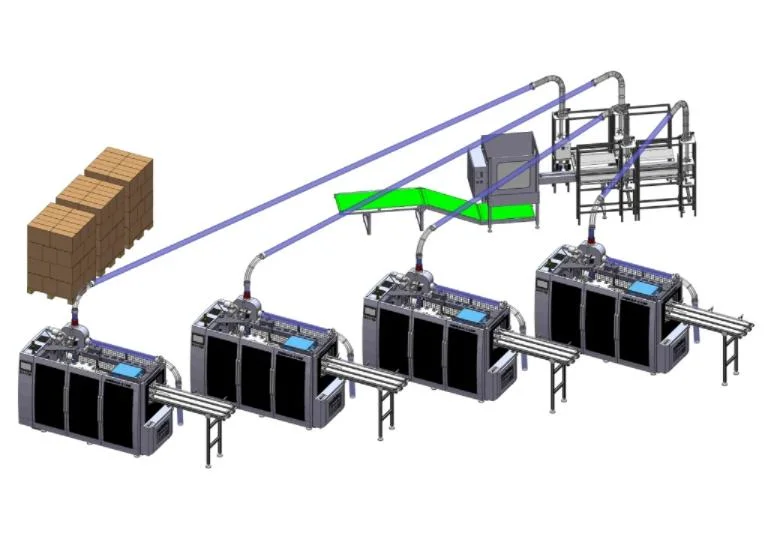 Macchina eliminabile automatica piena dell'anello di guarnizione carta/della plastica