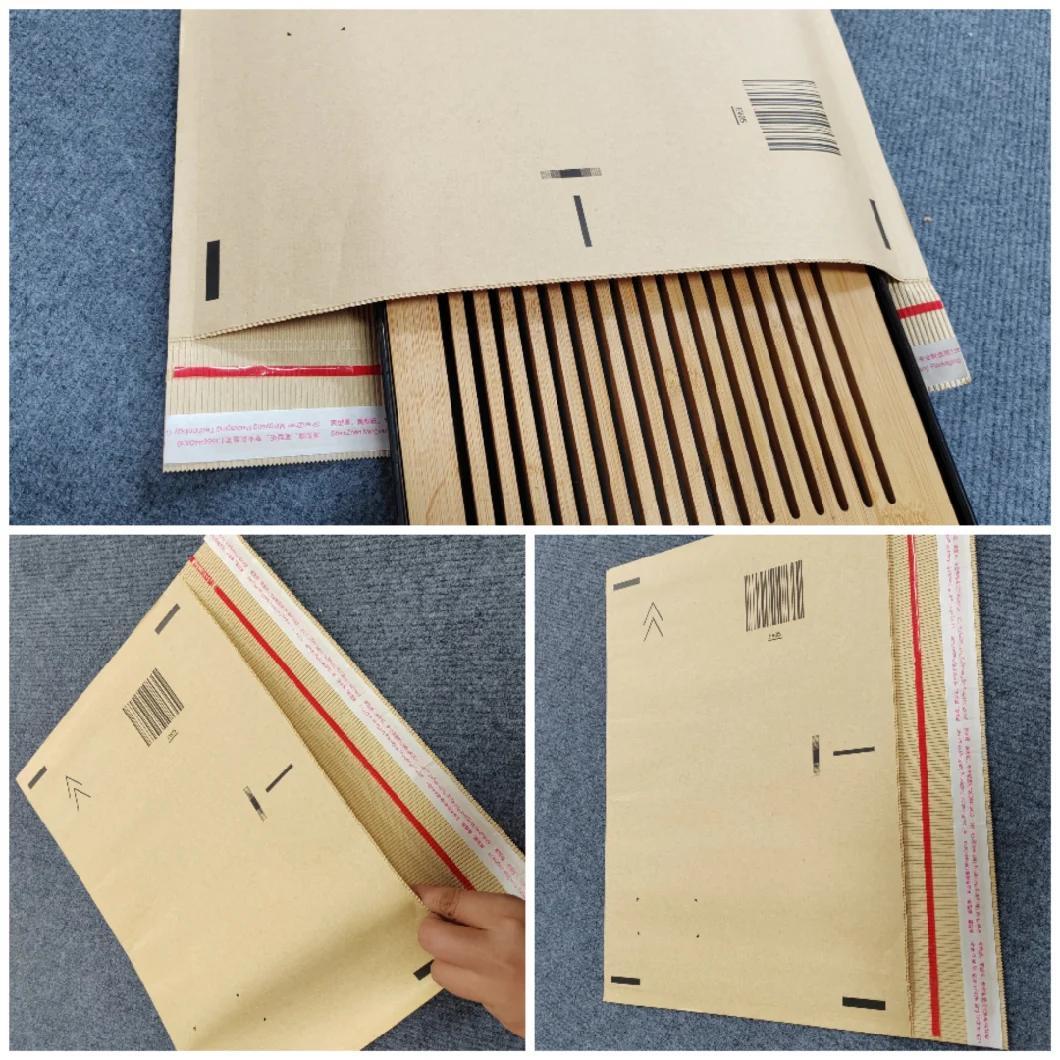 Professional Double Line Honeycomb Envelope Kraft Bag Paper Corrugated Double Layers Bag Making Machine