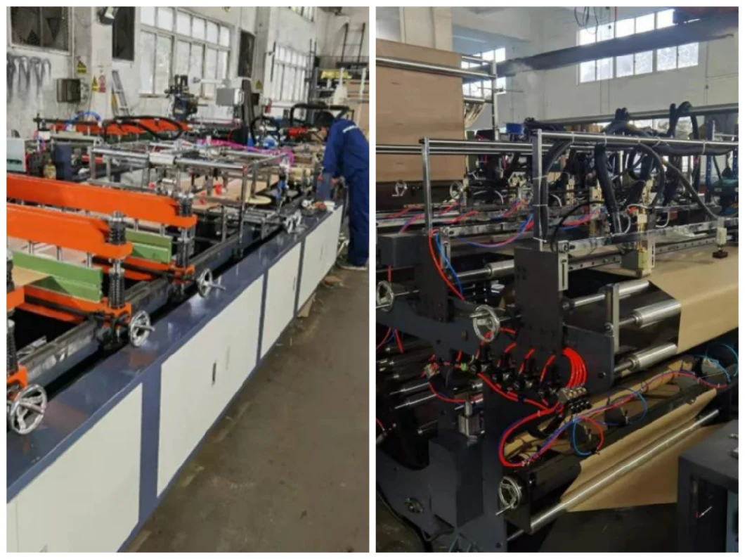 Professional Double Line Honeycomb Envelope Kraft Bag Paper Corrugated Double Layers Bag Making Machine