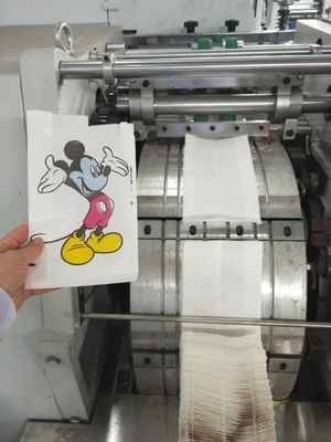 Carta di web stampata per quadrare sacco di carta inferiore che fa macchina