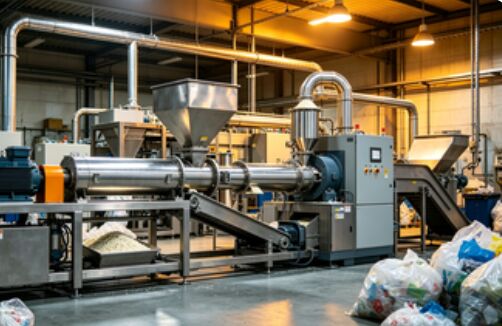 Macchina di estrusione per la produzione di pellicole in polvere di PVC dotata di motore principale da 7,5 kW e 11 kW che fornisce una produzione di pellicole costante