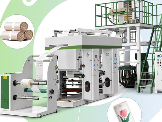 PLC con sistema di controllo touch screen Film Extruder Machine Agricoltura Applicazione Diametro della vite 55mm 2 o 65mm 2mm