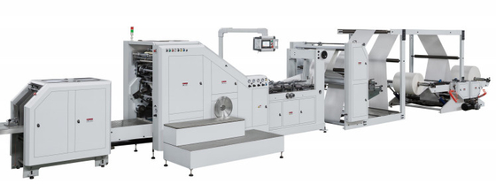 Rotolo 330/330L/330XL/450/450L/450XL+HJ-41100/41400/41100R/41400R che alimenta Flexo che stampa quadrato Mak inferiore della borsa di carta kraft