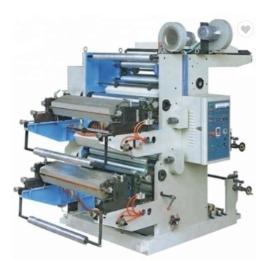 Macchina da stampa flessografica a 2 colori per film plastico, carta, alluminio, tessuto non tessuto e rotoli di carta