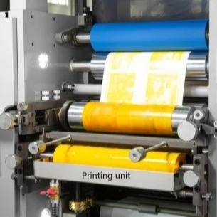 Stampatrice ad alta velocità dell'etichetta di Flexo per stampa di precisione, velocità di stampa 80m/min, 30 potere lordo, stampa di kwflexo
