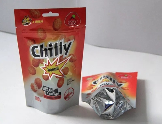 Un sacco di carta di sigillatura di plastica di 4 lati che rende a sacchetto della chiusura lampo della macchina Doypack a chiusura lampo