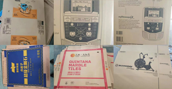 Scatola di carta di Flexography di trasferimento di vuoto di 5 colori che stampa macchina scanalatrice
