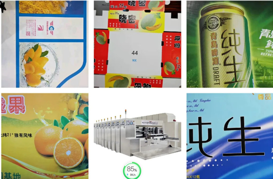 Scatola di carta di Flexography di trasferimento di vuoto di 5 colori che stampa macchina scanalatrice