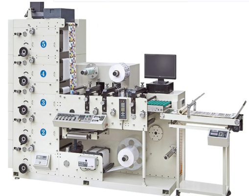 Stampatrice 1300mm di Flexo dell'etichetta dell'autoadesivo con la carta del rotolo del certificato 5colors del Ce