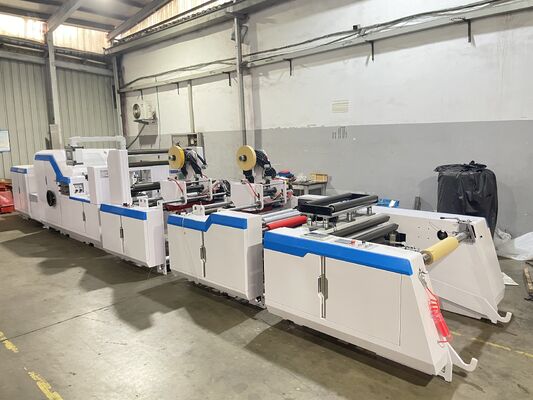 Macchina automatica per la produzione di sacchetti di carta personalizzati, inchiostro a base d'acqua, ideale per imballaggi al dettaglio e sacchetti di carta