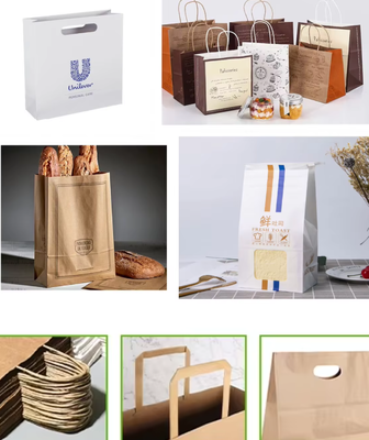 Macchina automatica per la produzione di sacchetti di carta personalizzati, inchiostro a base d'acqua, ideale per imballaggi al dettaglio e sacchetti di carta