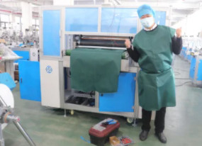 Abito chirurgico completamente automatico del PE che fa i pc/min di CBE 40-160 della macchina