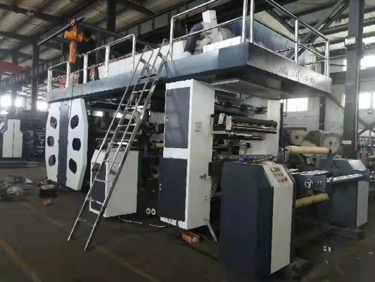 Stampante ad alta velocità di Flexo per carta, film plastico, stampante non tessuta di larghezza di stampa di Fabric# 600-2000mm 8-Color Flexo