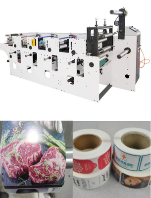 Stampatrice ad alta velocità di Flexo per Rolls con velocità i 10m/di min-80m/min, stampatrice ad alta velocità di 40KW Flexo 50-520mm