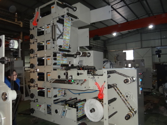Stampatrice ad alta velocità dell'etichetta di Flexo per stampa di precisione, velocità di stampa 80m/min, 30 potere lordo, stampa di kwflexo