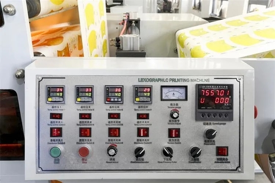 Stampatrice ad alta velocità di Flexo dell'etichetta con il sistema tagliante, 220V/380V/Customize tensione, potere lordo 30kw