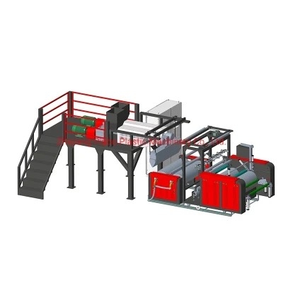 PE della colla di strato LLDPE MLDPE di ABA Blown Film Extruder Machine 2-3