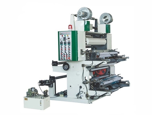 Macchina da stampa flessografica a 2 colori per stampa tipografica flessibile, macchina da stampa flessografica non tessuta a 2 colori da 90 m / min