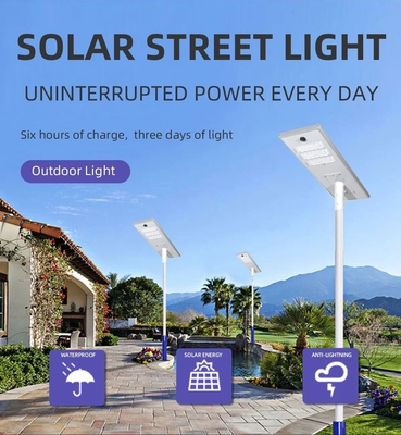 Lle luci solari all'aperto 6V, iluminazione pubblica solare da 400 watt LED del CE LED