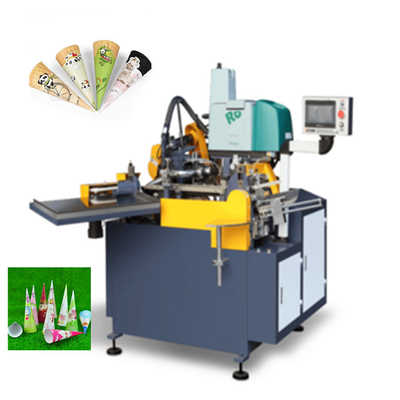 Manica di carta del cono della tazza del gelato che fa macchina 80pcs/Min Fully Automatic