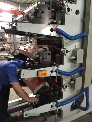 Imballaggio di plastica del sacco di carta della stampatrice di Flexo della carne della copertura di quattro colori